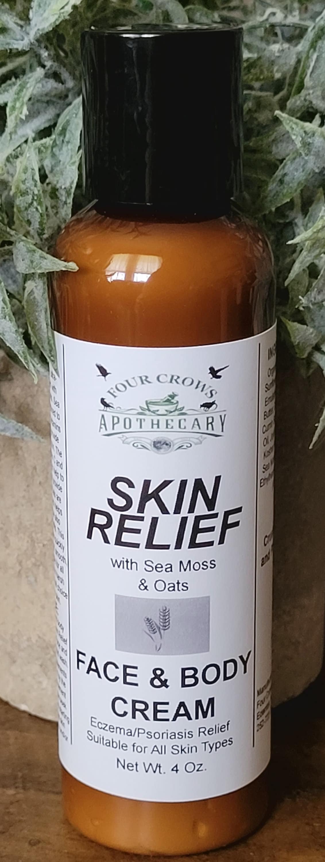 Sea Moss + Oats SKIN RELIEF Eczema Face and Body Wash and Cream