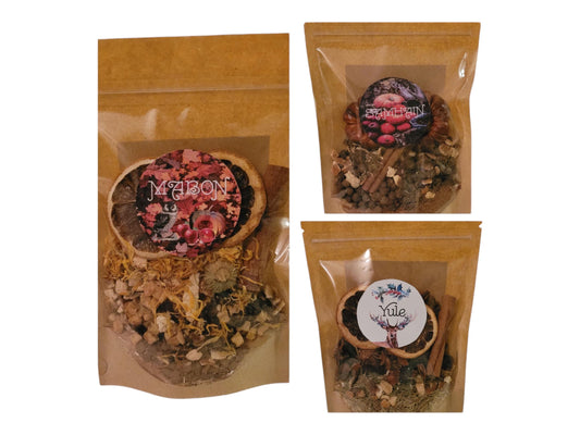 Wheel of the Year Simmer Pots Mabon Samhain Yule Sabbats
