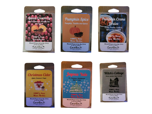 Soy Wax Melts 2.75 oz. (6 cubes) Essential Oil Infused Fragrances Handpoured in the USA 100% Soy Wax Phthalate Free