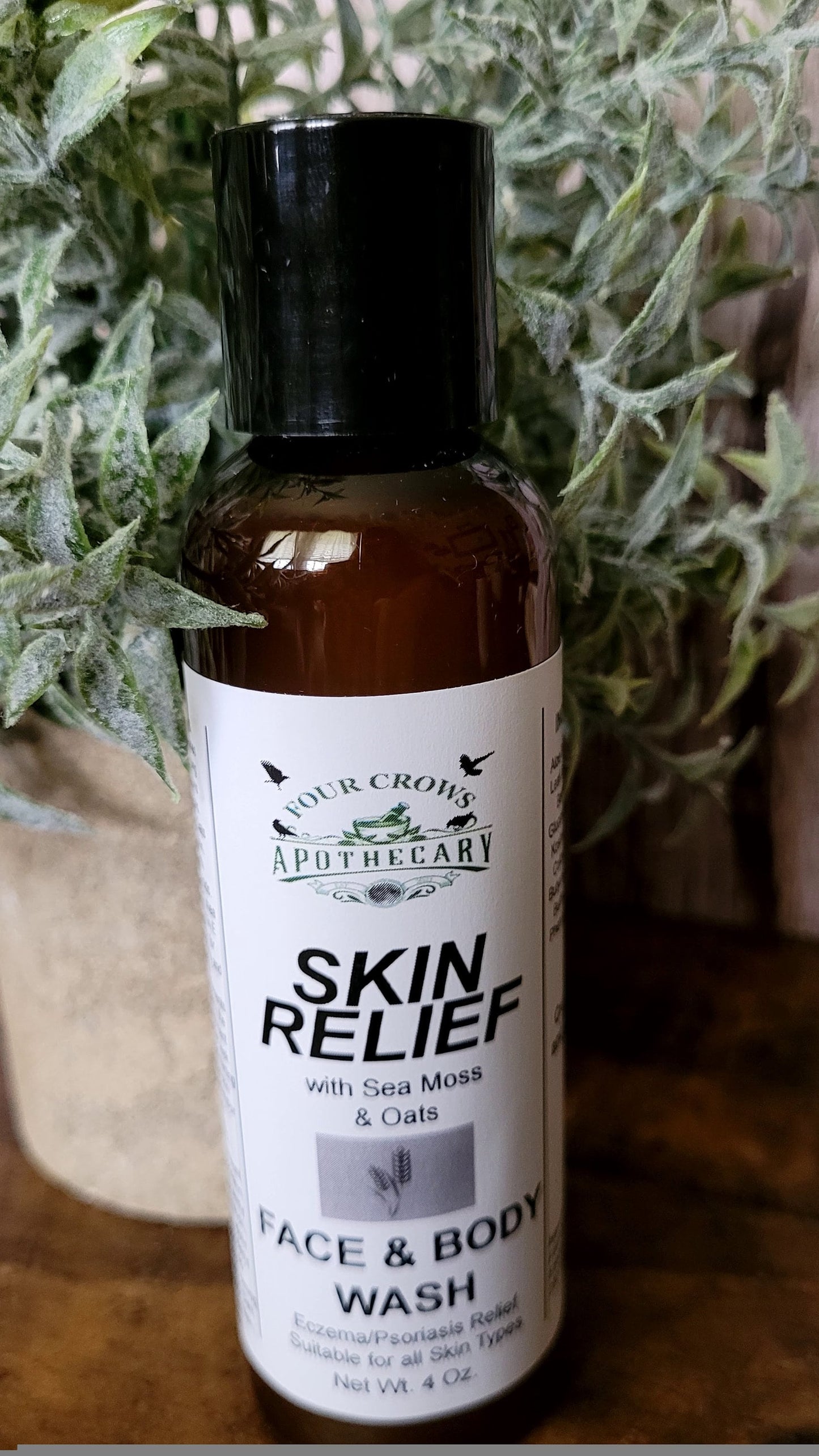 Sea Moss + Oats SKIN RELIEF Eczema Face and Body Wash and Cream
