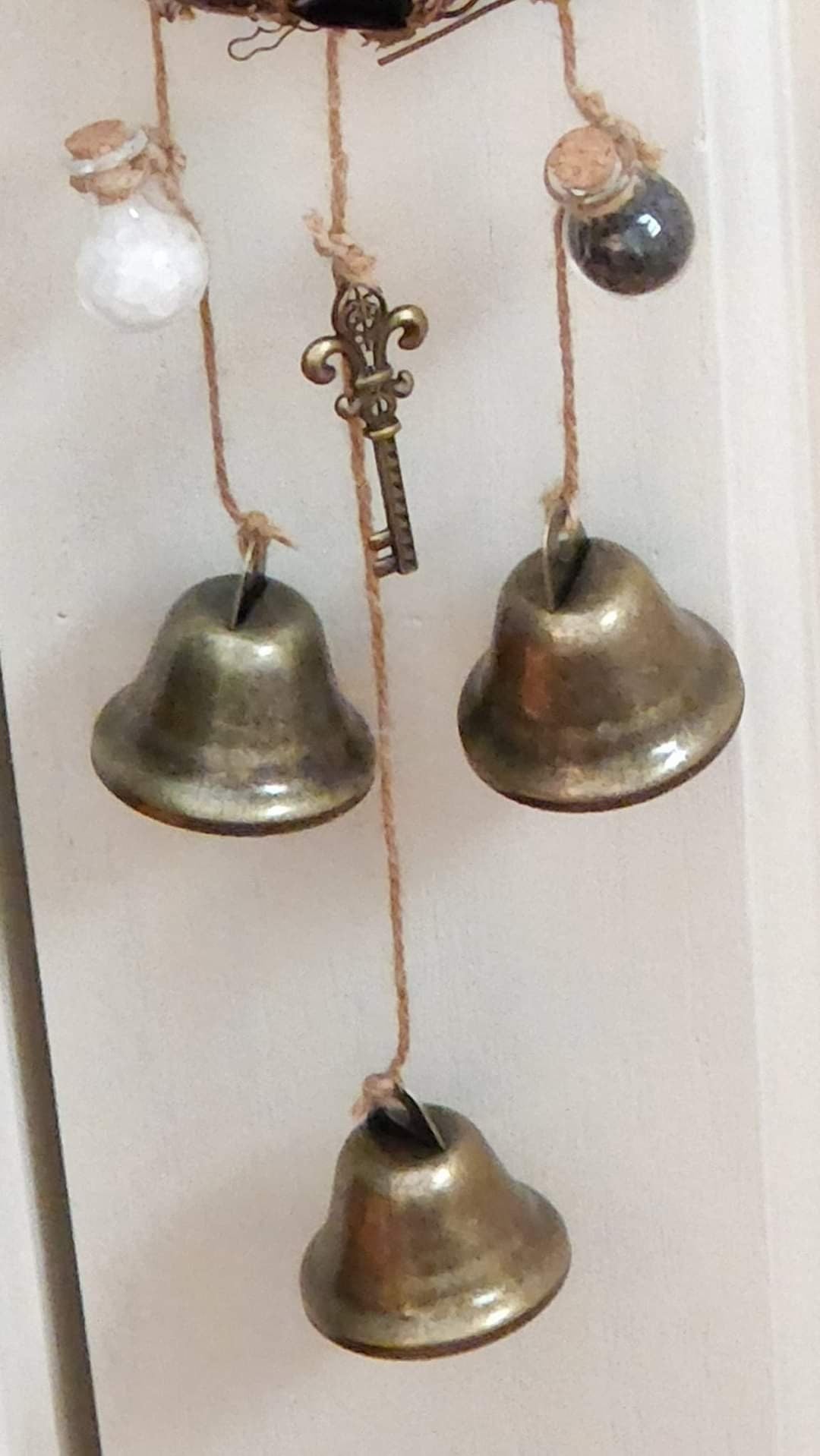 Witch Bells Hanging Pentagram Doorknob Hanger for Home Protection